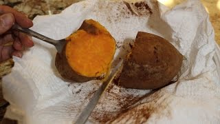 HOW TO MICROWAVE A SWEET POTATO