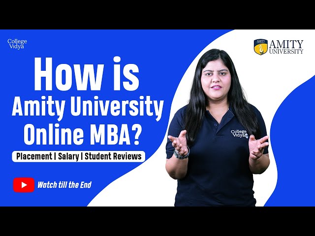 Amity University Online MBA: Complete Details in Hindi| Fees| Career| her Courses