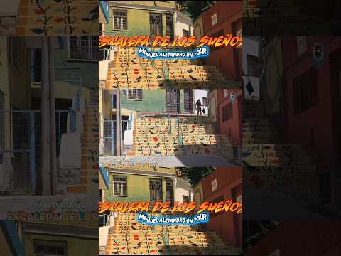 Valparaíso, Cerro Santo Domingo ESCALERA DE LOS SUEÑOS #valparaisochile