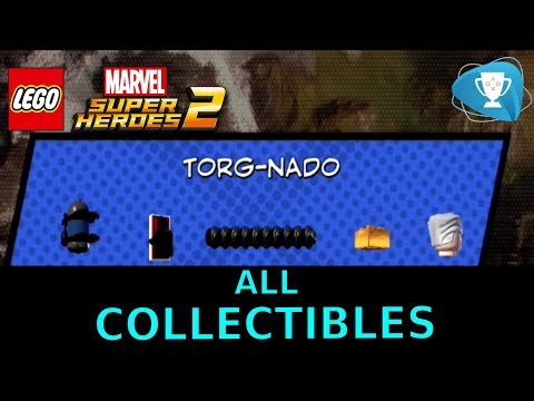Lego Marvel Super Heroes 2 - ALL MINIKITS, STAN LEE, CHARACTER TOKEN, LEVEL 16 Torg-Nado