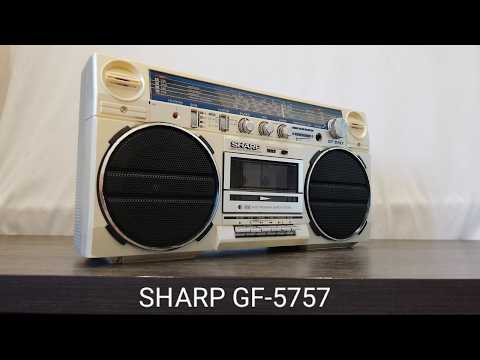 Sharp GF-5757 Rare Vintage Boombox Cassette Ghetto blaster Serviced Warranty image 25