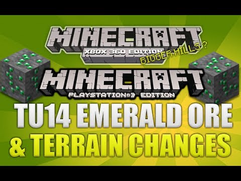 ECKOSOLDIER - Minecraft Xbox 360 & PS3: "Title Update 14" Terrain Changes & Emerald Ore Locations (TUTORIAL!)