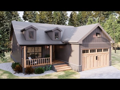 11x11m (37'x37') Fabulous Cottage House With 3 Bedroom | Amazing Small House Idea.