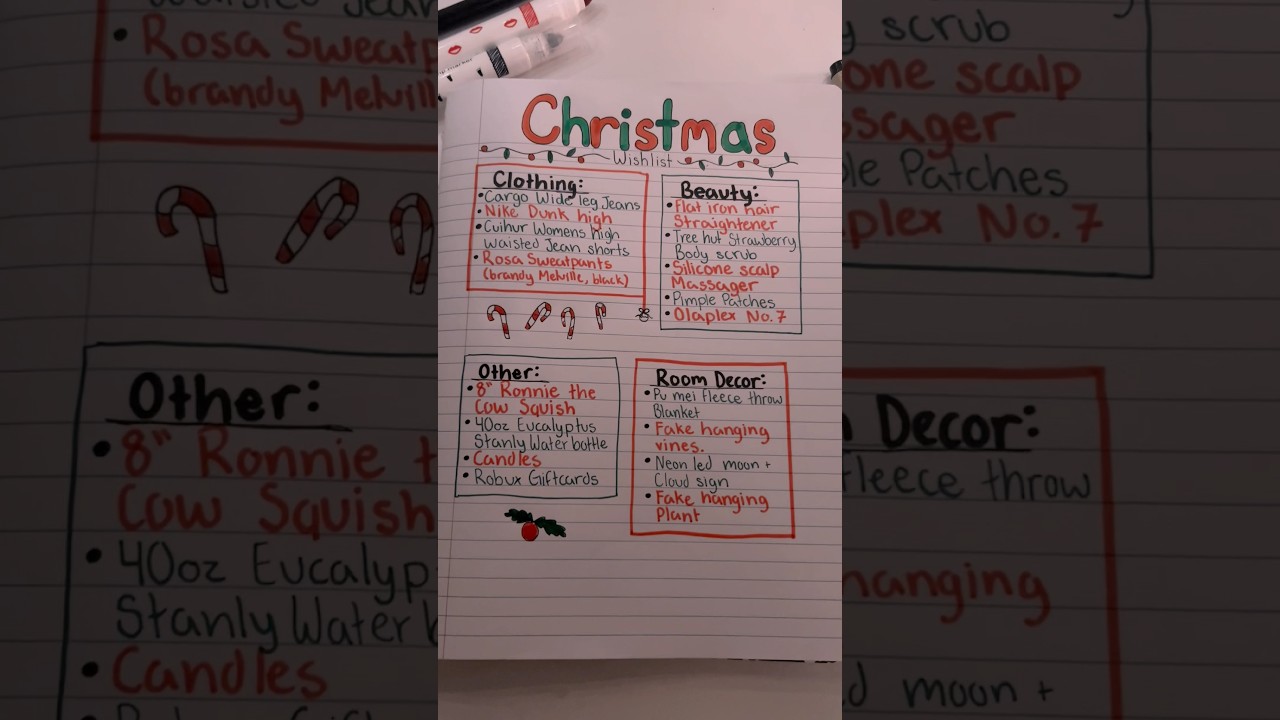 Make my Christmas list with me ❄️ 🎄