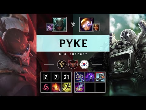 Pyke Support vs Blitzcrank - KR Grandmaster Patch 25.16