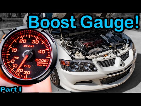 Mitsubishi Evo 8 Defi Boost Gauge Install!