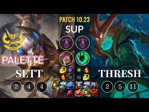 GAM Palette Sett vs Thresh Sup - KR Patch 10.23