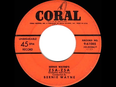 1953 Bernie Wayne - Zsa-Zsa