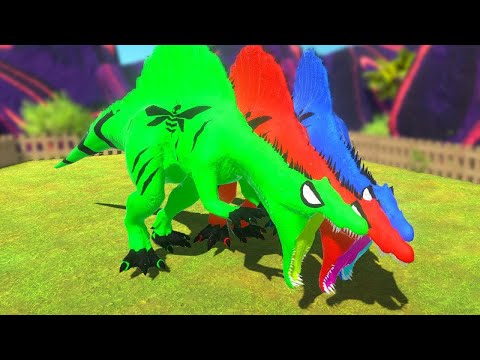 DEATH CLIMB MOUNTAIN vs SUPERMAN SPINOSAURUS TEAM - ARBS1