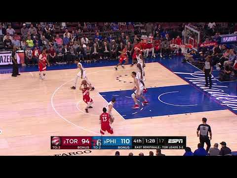 Malcolm Miller All Plays 05/09/19 Toronto Raptors vs Philadelphia 76ers Game 6 Highlights