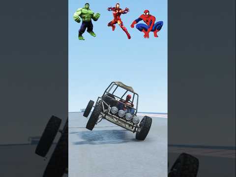 Spider-man VS Hulk VS Iron man #gta #gta5