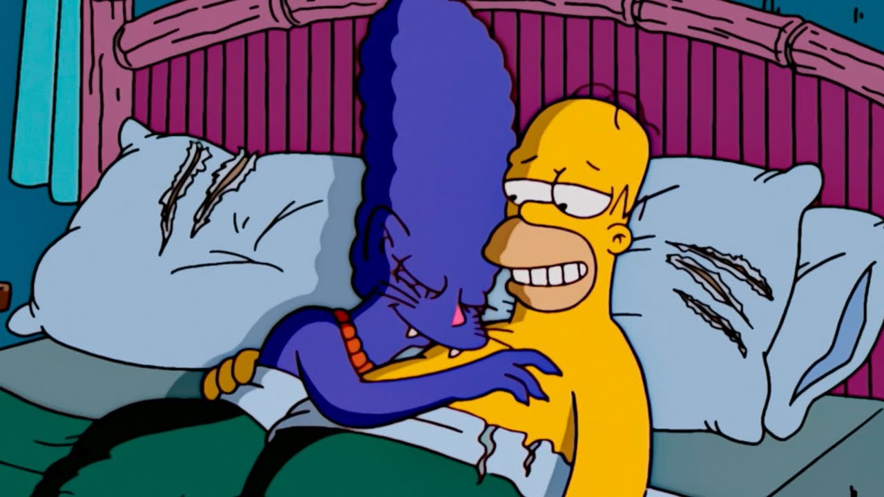MARGE VIROU UMA FELINA NO QUARTO DO HOMER | OS SIMPSONS