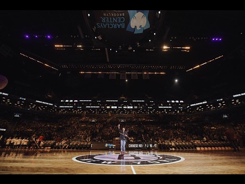 Jack Hsu performs halftime show at Barclays Center Brooklyn, NY