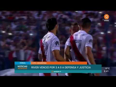 Copa Argentina: River venció por 3 a 0 a Defensa y Justicia