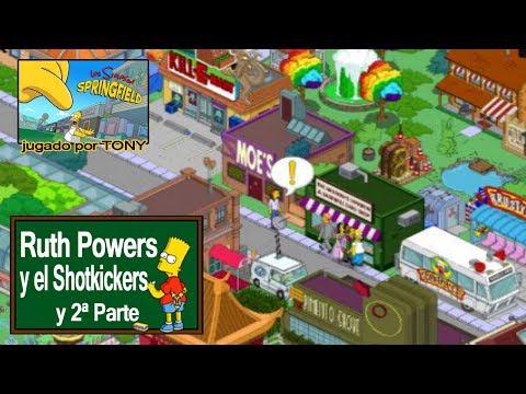 Los Simpson Springfield "Nivel 54 - Ruth Powers y el Shotkickers (y segunda parte)" por Tony