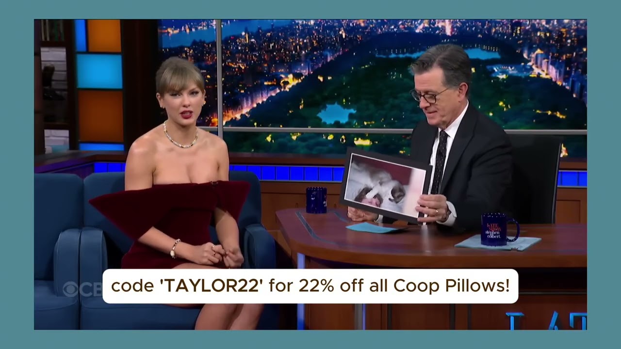 Spotted with Taylor Swift: The Coop Pillow - YouTube
