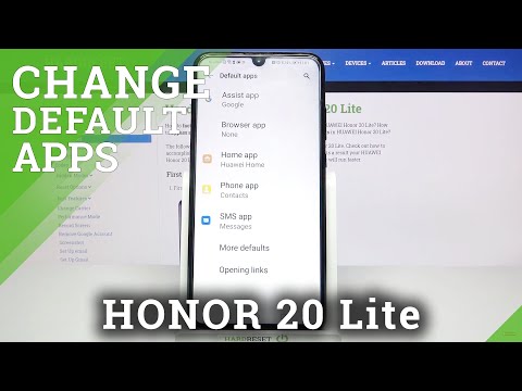 How to Change Default Apps in Honor 20 Lite?