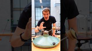 Extremely low friction gyroscope. This time spun with a drill! #physics #science #physicsfun #stem