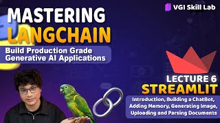 GenAI : Implementing @LangChain (@streamlitofficialChatbot, Documents, Image Generation) | LEC - 5
