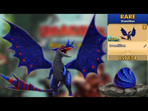 Dramillion Max Level 134 Titan Mode - New Rare Dragon - Dragons:Rise of Berk