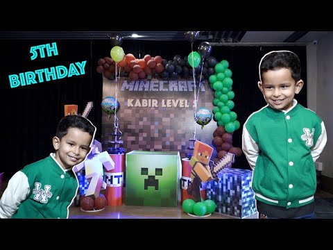 Mom Com India - Kabir's 5th Birthday Celebration || Minecraft Theme Birthday Bash