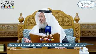 75 - باب الرهن - ما يصح رهنه وما لا يصح - فصل في كسب الرهن ونماؤه - عثمان الخميس image