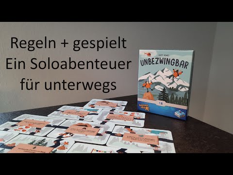Unbezwingbar - Regeln + gespielt - Ein Soloabenteuer für unterwegs