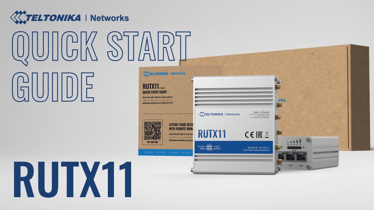 Teltonika Routeur Industriel LTE RUTX11 avec WLAN-AC