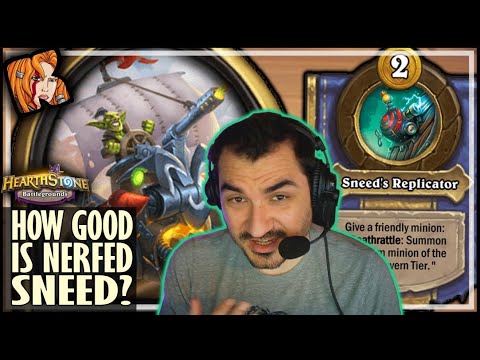 JUST HOW NERFED IS SNEED?? - Hearthstone Battlegrounds
