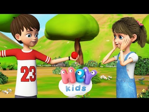 Czerwone Jabłuszko 🍎 Piosenka dla dzieci po polsku | HeyKids