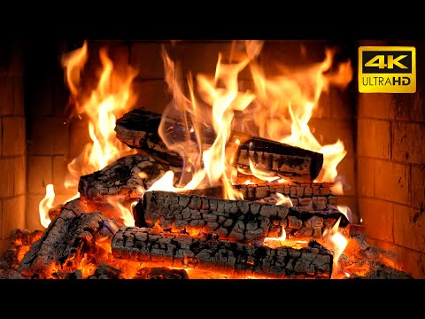 🔥 Cozy Fireplace Ambiance: Gentle Fire Sounds and Warm Light for Restful Meditation (Ultra HD) 4K