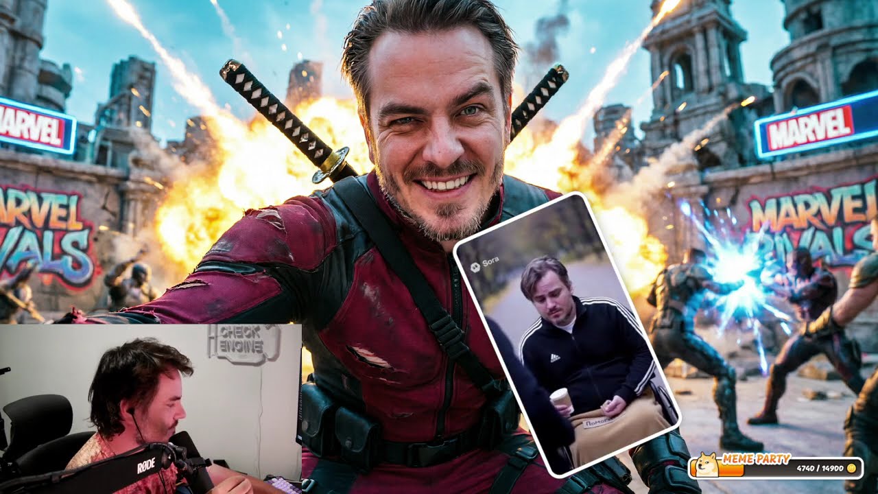 Marvel Rivals с Фасолькой, Кексом, Дундуком, Праденом и Флешкой