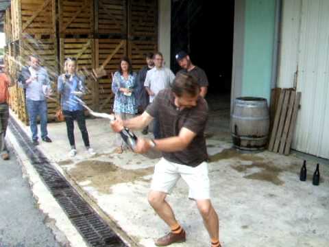 Dégorgement à la volée at Ulysse Collin, Champagne