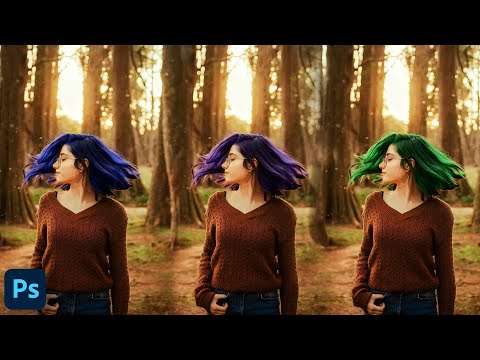 Photoshop Retouching Photoshop Hair Editing Photoshop Hair Color in Hindi