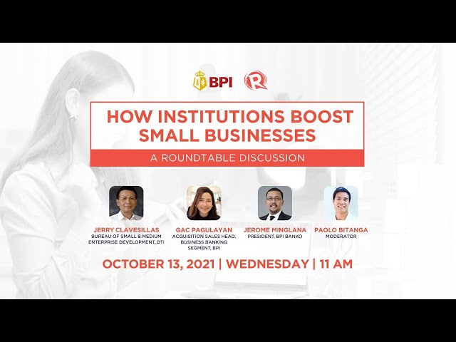 ROUNDTABLE: How gov’t, private institutions boost small businesses in the Philippines