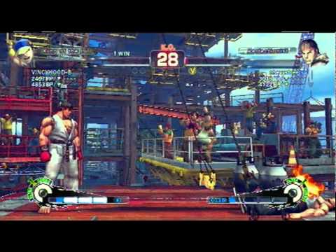 SSF4 AE Vincyhood-B Yun VS Chevystreets Ryu Endless Battle