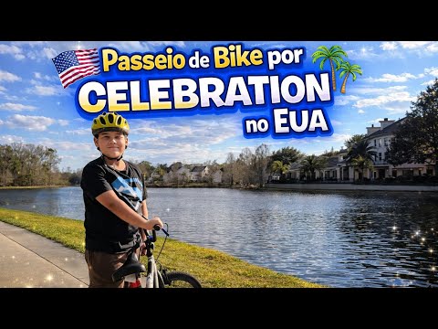 Bike ride through Celebration, Florida, USA in 2026
