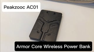 Peakzooc AC01 – Armor Core Wireless Power Bank | Rugged, Fast & Feature-Packed ⚡🔋