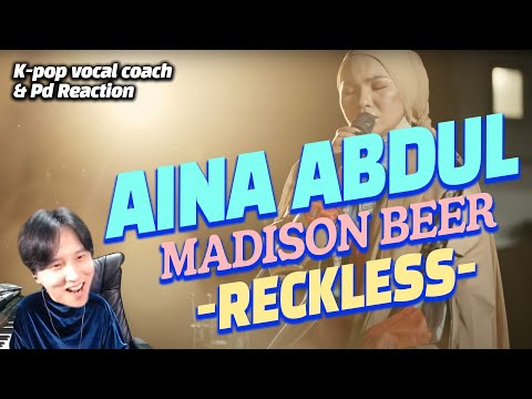[ENG] K-pop Vocal Coach,Producer react to RECKLESS - MADISON BEER (COVER BY AINA ABDUL)