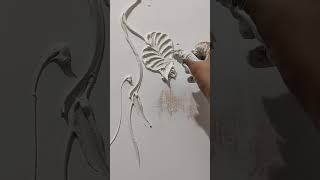3D leaf design🖌️ putty leaf wall texture