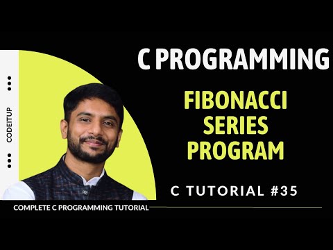 Fibonacci Series Program in C In Hindi