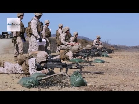US Marines Machine Gun Marksmanship