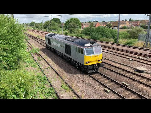 DC Rail class 60, 60046 passing Biggleswade light engine - 29/06/22