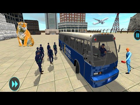 US Police Bus Mountion Driving Simulator - Offroad Police Bus Driver Games - Android Games #105