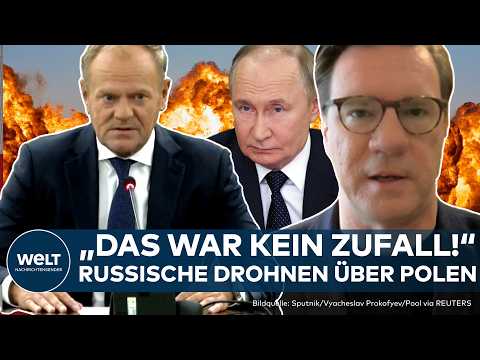 RUSSISCHE DROHNEN IN POLEN: NATO reagiert! Warschau spricht von Aggression – Grenze zu Belarus dicht