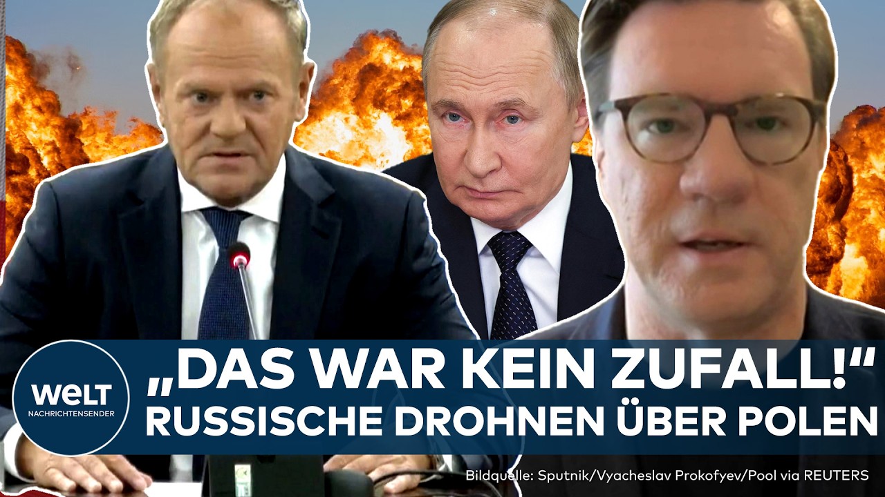 RUSSISCHE DROHNEN IN POLEN: NATO reagiert! Warschau spricht von Aggression – Grenze zu Belarus dicht