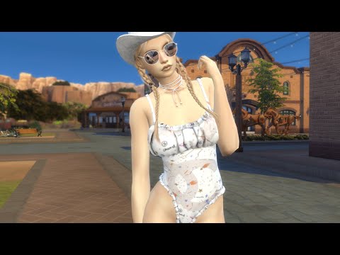 sims 4 alpha cc style download blonde female Fernanda Wagner by Bonita100 Game Video Preview