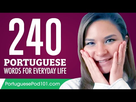 240 Portuguese Words for Everyday Life - Basic Vocabulary #12