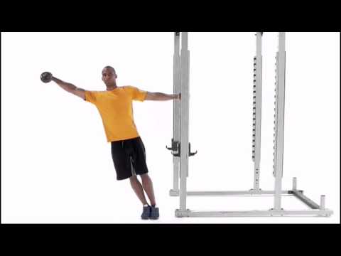 Leaning Dumbbell Lateral Raise Exercise