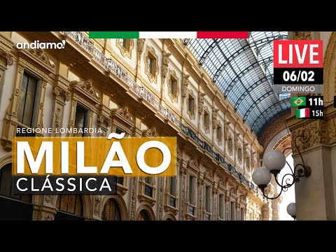 🔴LIVE Italia #46 | Brera, Galleria & Duomo | Milão Clássica | Andiamo Lombardia!